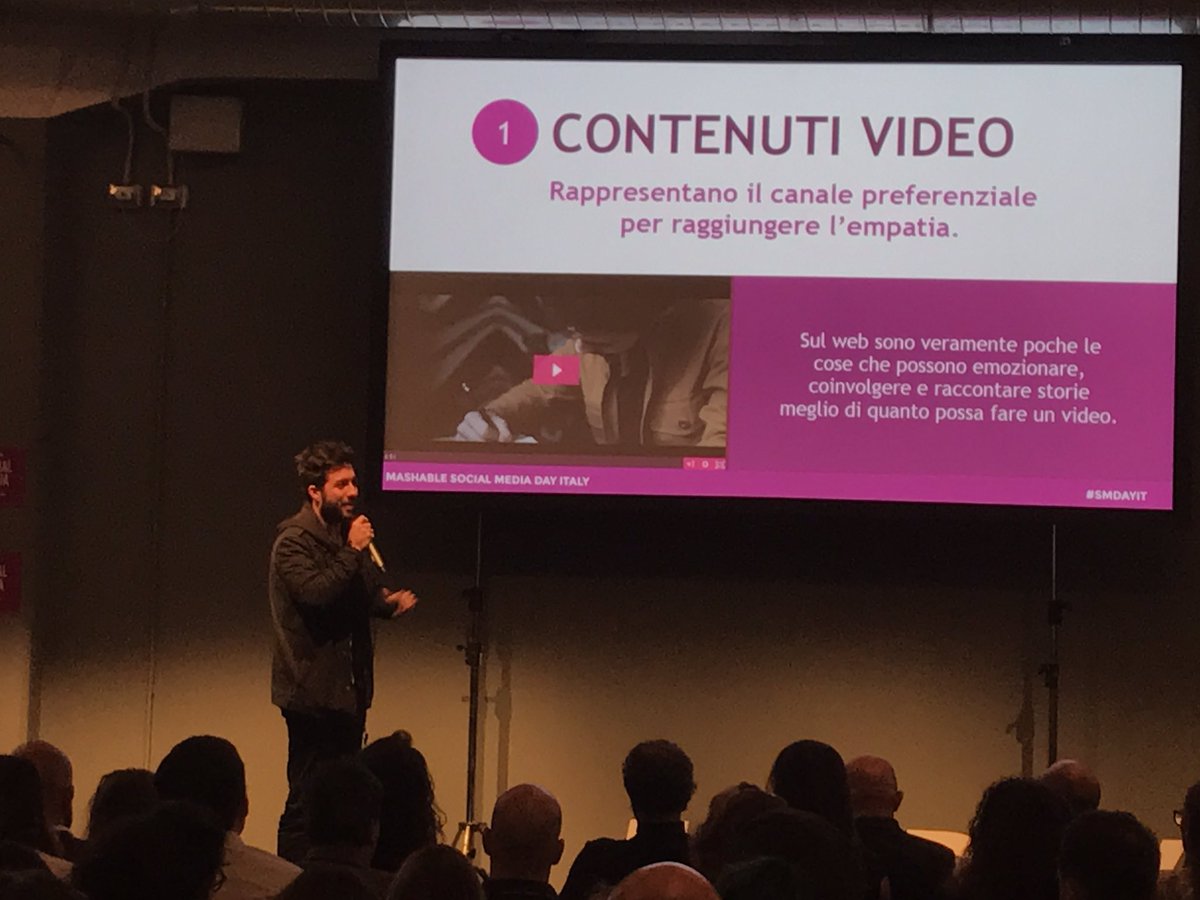 gallofranci's tweet photo. Video: canale preferenziale per raggiungere empatia. #SMDAYIT #Mashable https://t.co/cl8dzCYb6J