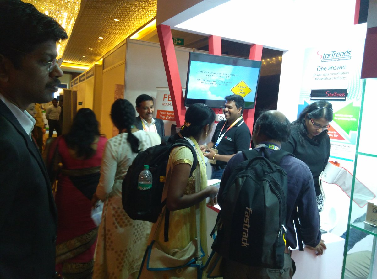 AmZettaTech's tweet photo. Visit us @2nd day @THwithIT at stall #1. #THwithIT @ApolloHospitals #healthcare #event @ITCGrandChola Chennai https://t.co/FEOtzdoNG5