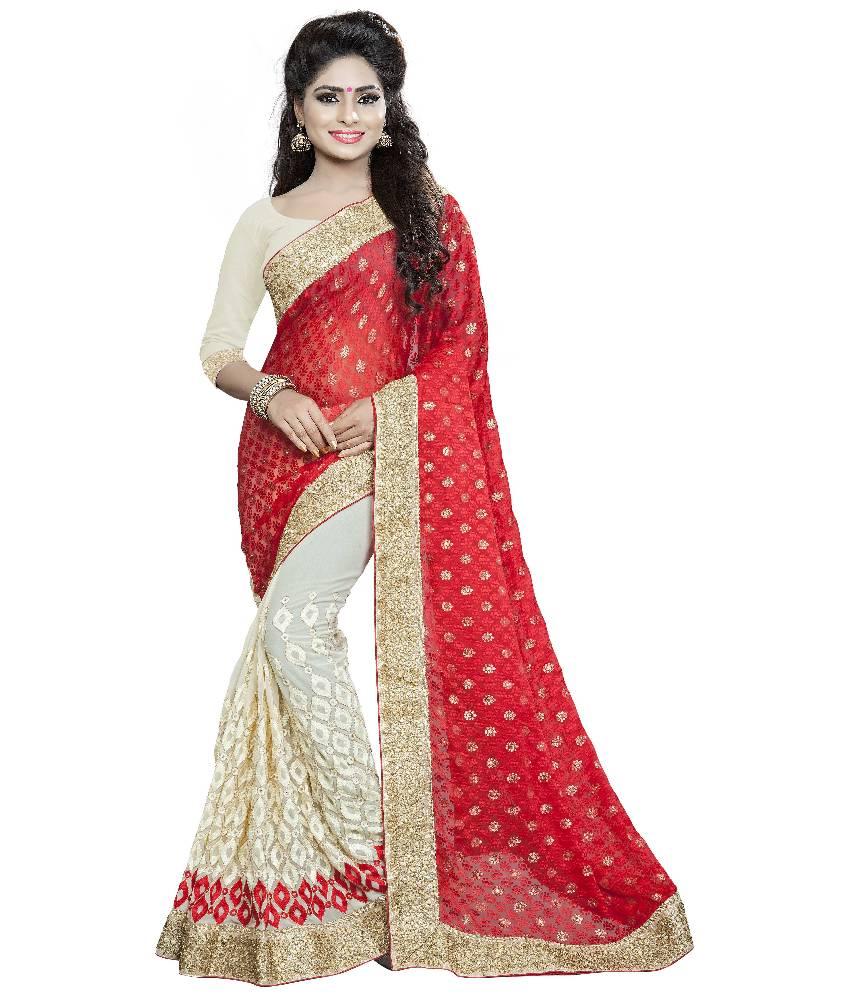 zazva_com's tweet photo. Aashvi Creation Beige and Red Brasso ... - https://t.co/MIUHafxKI8 #EmbrioderedFashionGeorgetteSaree #FashionSaree #WithBlousePiece https://t.co/E44lBWUUFw