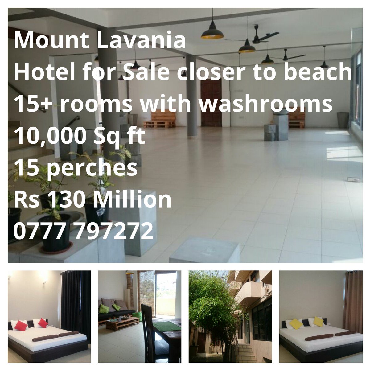 RaySmith100's tweet image. #Hotel for #sale closer to #mount Lavania #Beach,  ground floor suitable a #restaurant