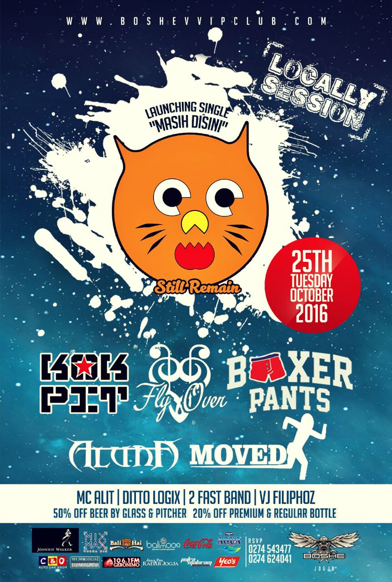 Selasa tgl 25 <a href="/MovedBand/">Moved Band Official</a> Ada di boshe, merapat ya teman-teman. See u :)
