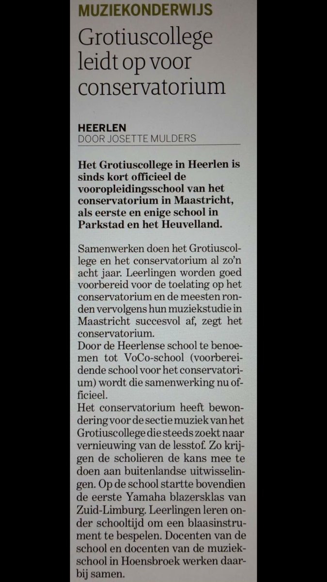 Grotiuscollege Heerlen officieel VoCo-school #parkstad #heuvelland #muziekonderwijs