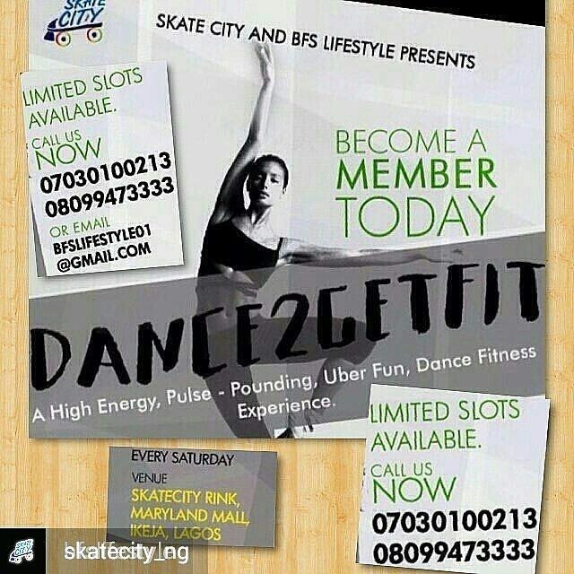 skatecity_ng's tweet photo. Stay healthy! Stay fit! Join us at #SkateCity this morning for #Dance2Getfit 
8-9am, 9-10am at #MarylandMallNg https://t.co/Vp925Th4Z9