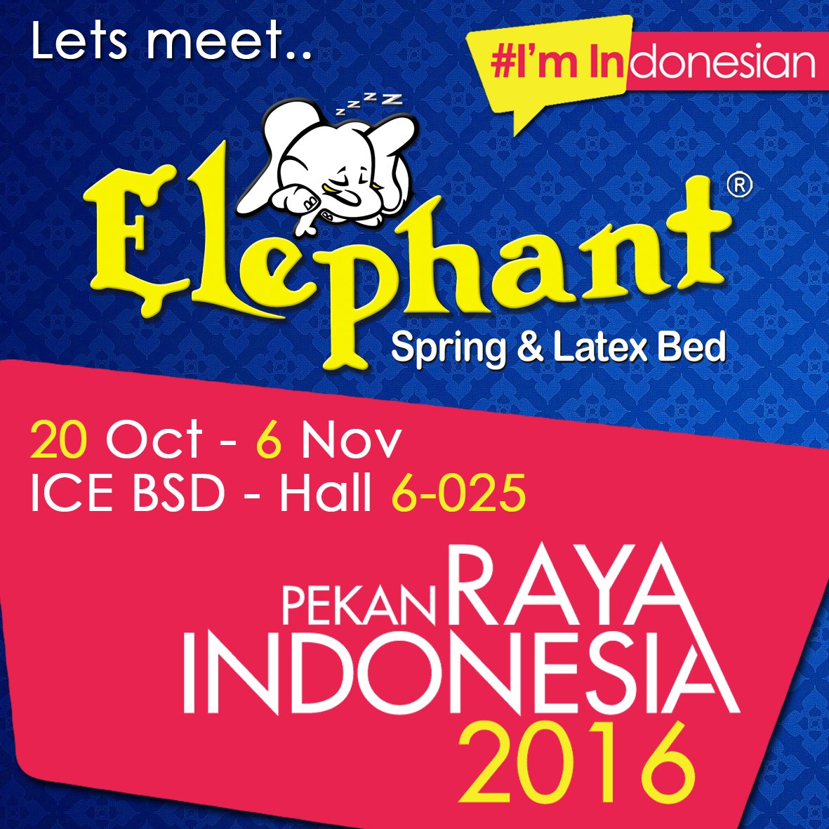 Weekend ini kita ke <a href="/PekanRayaID/">pekanrayaid1</a> <a href="/ice_bsd/">ICE BSD CITY</a> plus mampir ke booth kita di Hall 6 No.025 yuk
#PekanRayaIndonesia #imindonesian