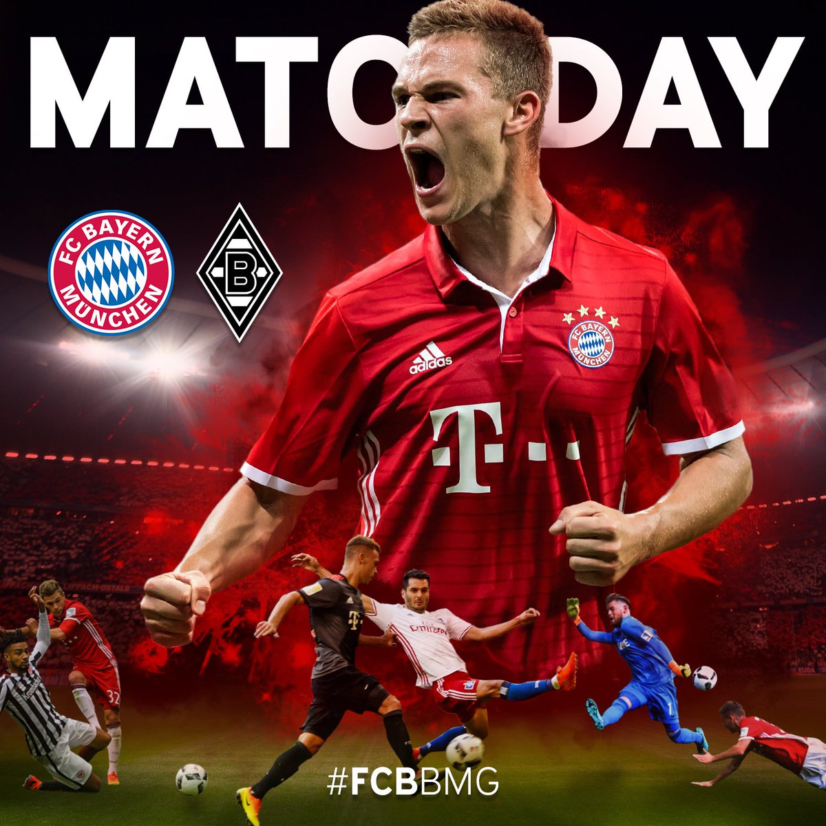 Topspiel in der #AllianzArena - heute um 18:30 geht's los! #packmas #FCBBMG https://t.co/PllEpFlvei