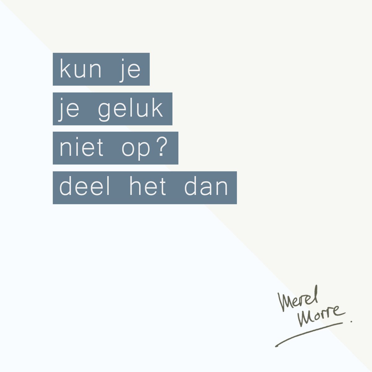 Als je het ècht niet meer op kunt.