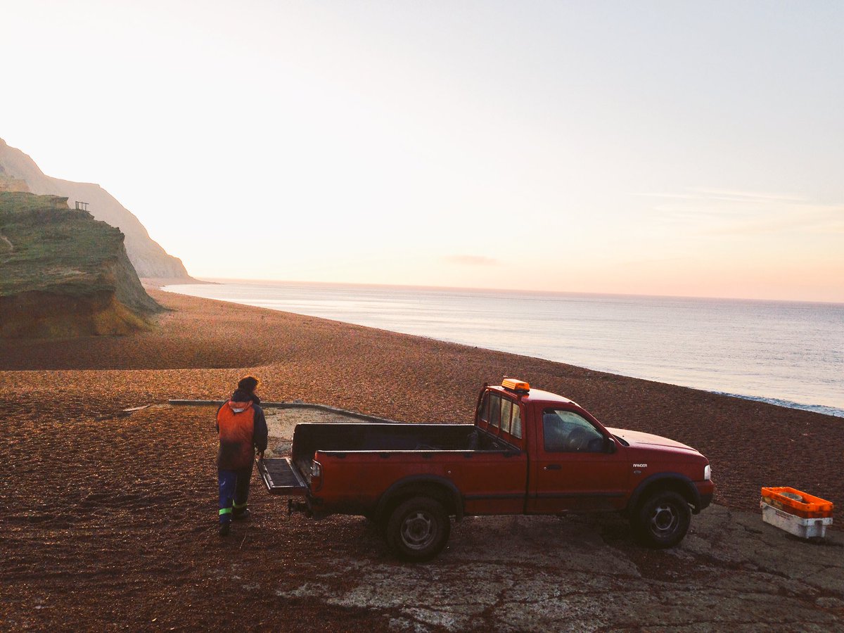 Seatown fisherman Ian heading out for today's catch. #keepitlocal #freshfish #dorset #welovewherewelive