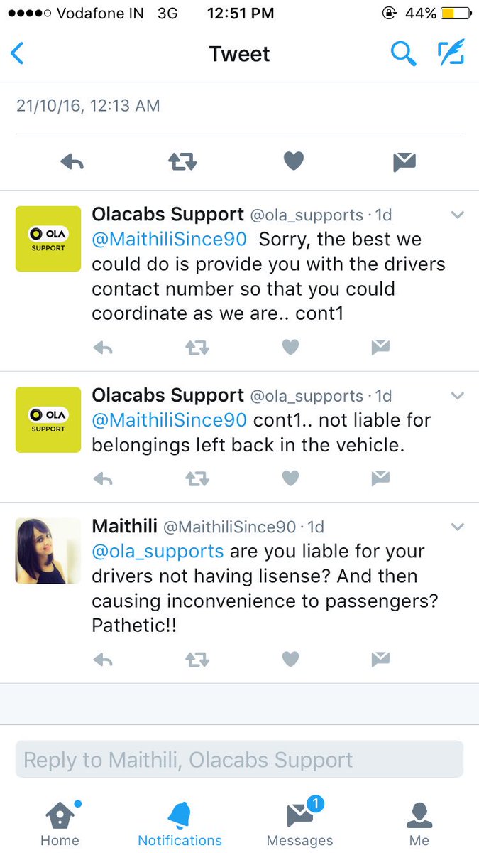 AngryBombayGuy's tweet photo. @chetanshetty9 @Olacabs @ola_supports @Uber @MaithiliSince90 is this justified? Drivers not having license? https://t.co/SbojjqKOmh