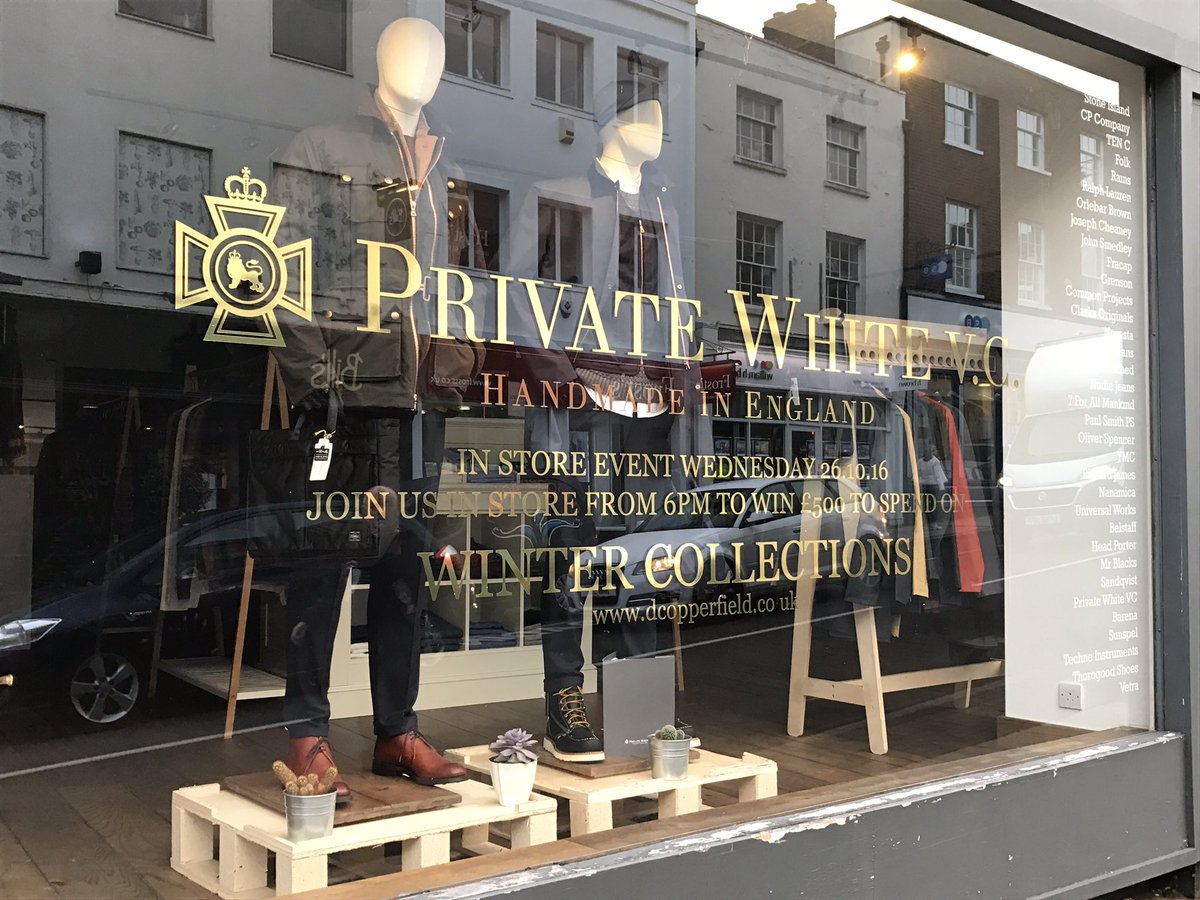 biggersplashltd's tweet photo. Up early as promised to get @DCopperfieldesq new with #window #graphics #display done #commonprojects #privatewhite #bitnippy https://t.co/mmmMJsw8dJ