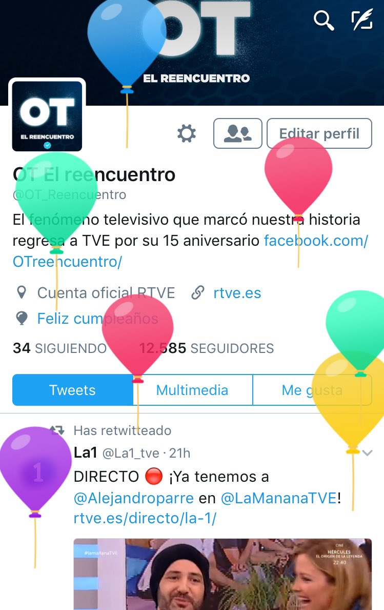 OT_Oficial's tweet photo. Buenos días amig@s! Hoy se cumplen 15 años del estreno de OT, y aún hoy seguís ahí, tan fieles y apasionados cm el primer dia, ¡¡¡GRACIAS!!! https://t.co/ovLquV8llz