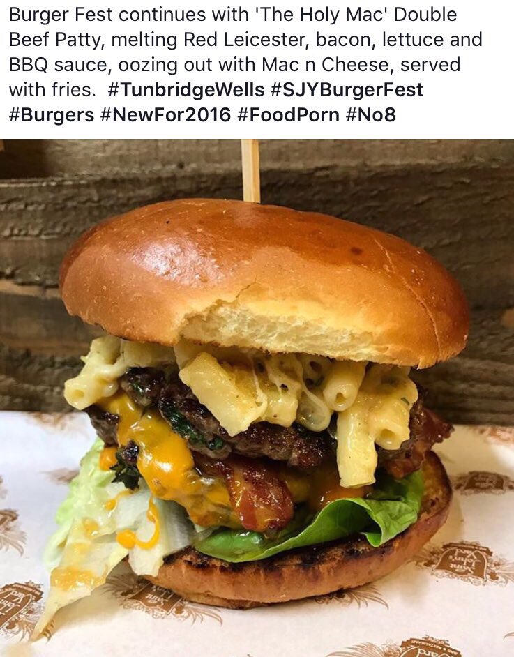 SaintJohnsYard's tweet photo. #TunbridgeWells #SJYBurgerFest #Burgers #NewFor2016 #FoodPorn #No8 https://t.co/D64aQuooAa