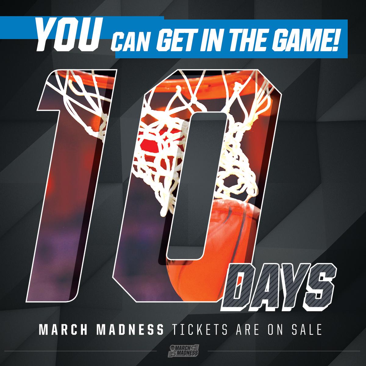 NCAA March Madness on Twitter "March Madness tickets are on sale in 10