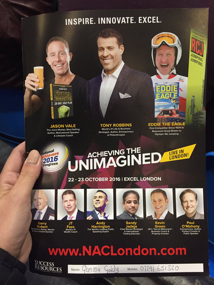 VIPinkStyle's tweet image. Getting our  #NACLON on! @SuccessResUK can't wait for the big man @TonyRobbins