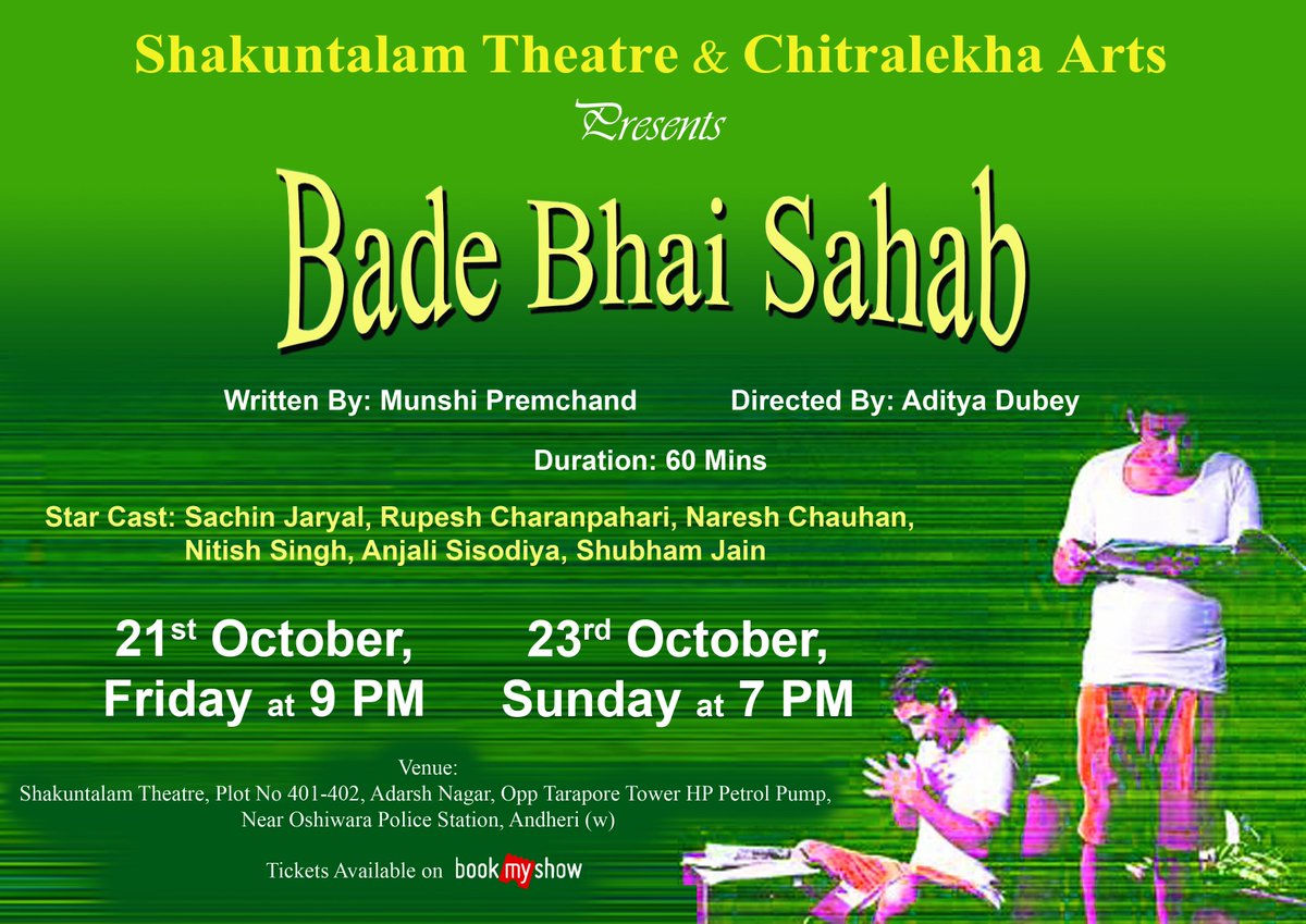 ftti_mumbai's tweet photo. Tomorrow watch Bade Bhai Sahab on Curators recommendation
@WeAndheri @LokhandwalaBuzz @Lokhandwala_Bom @LocallyMumbai https://t.co/wxBHTftmg8