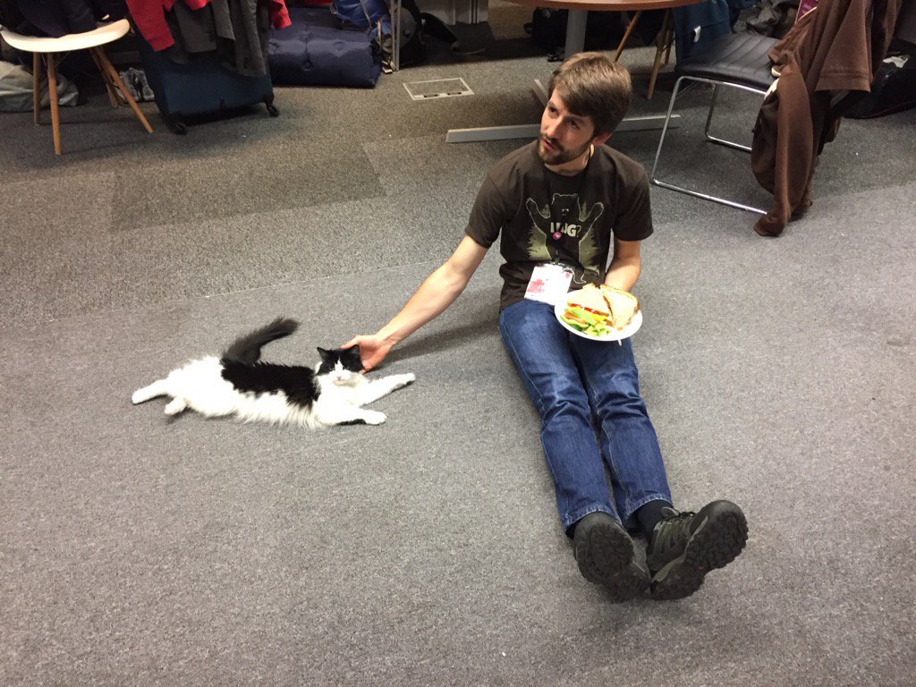 <a href="/jamesdoc/">James Doc</a> enjoying some #c4tk_cat time at #C4tK_LDN #c4tk