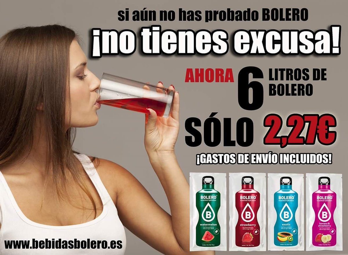 BOLEROSPAIN's tweet photo. No tienes excusa!!! https://t.co/QGvZ9YkrJK #bebidasbolero https://t.co/abelTQTICa