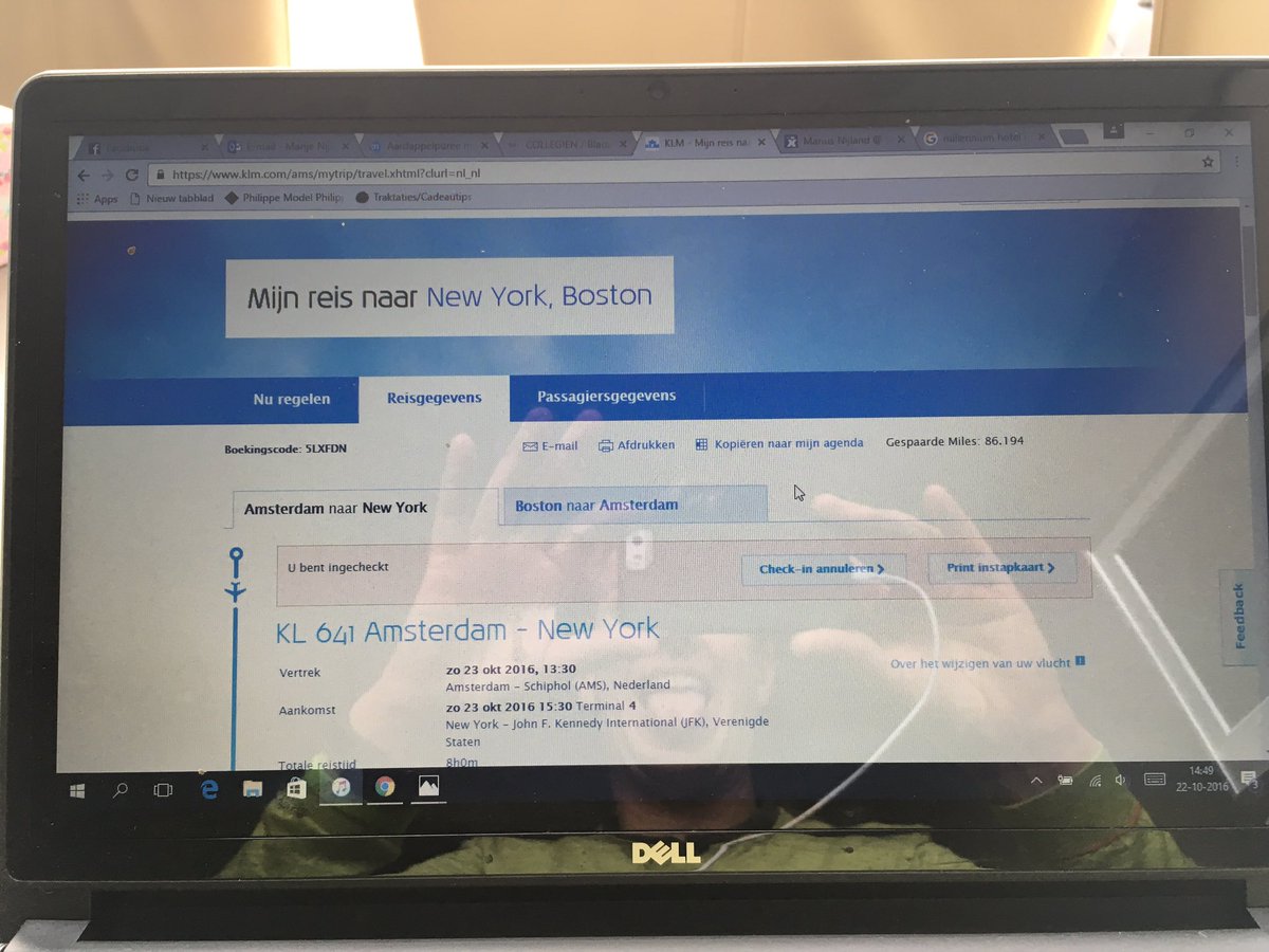 MariusNijland's tweet image. Net ingecheckt voor de inspiratiereis naar New York-Boston. Wauw wat heb ik er zin in! @RaboIJsseldelta