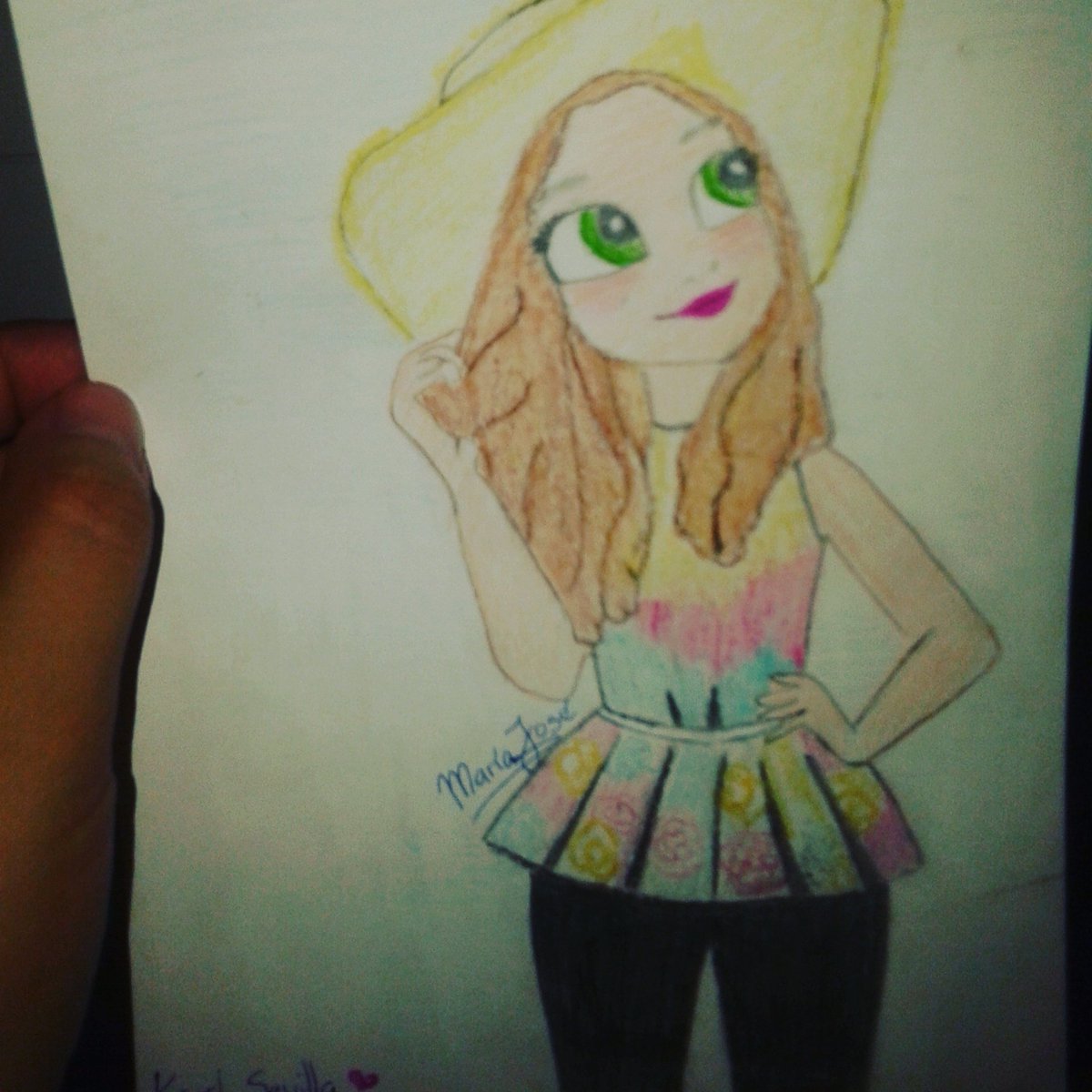 NatyHe25's tweet photo. Aqui el retrato que hizo mi hnita Maria José! @karolsevilla  con mucho amor para vos ♥♥ https://t.co/PQS0ZxO4gk