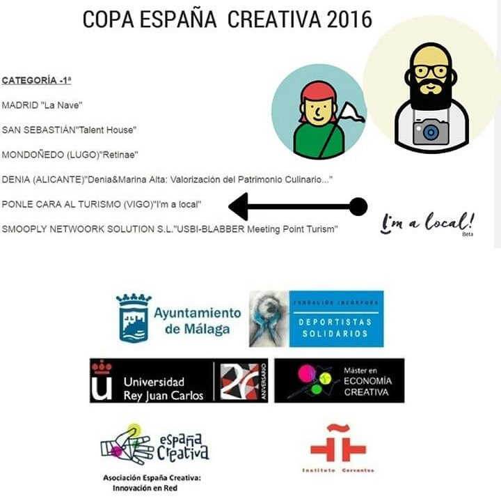 ¡Nos vamos a Málaga! Seleccionados para la "COPA ESPAÑA CREATIVA". Somos uno de los 20 proyectos elegidos por su creatividad e innovación.