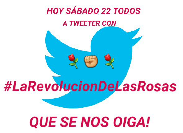 JoseantonioJun's tweet photo. Hoy los compañeros/as estamos con #LaRevolucionDeLasRosas https://t.co/SyiNJbMI3Z