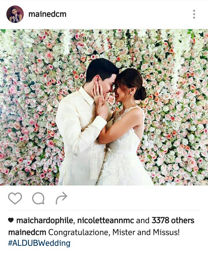 AlDubPhMalabon's tweet photo. CONGRATULATIONS!
Mr. &amp; Mrs. Faulkerson 💏

#ALDUBWedding 
©mainedcm | IG https://t.co/OF9MAaxDo3