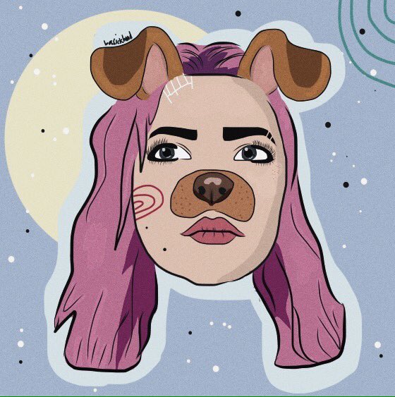 jeonselca's tweet photo. • rena lovelis • 

(with puppy filter)

@RenaLovelis hi love!! i made this again for u 🙈 hope you'll check this 💖 ily x https://t.co/XpNHE3RaoW