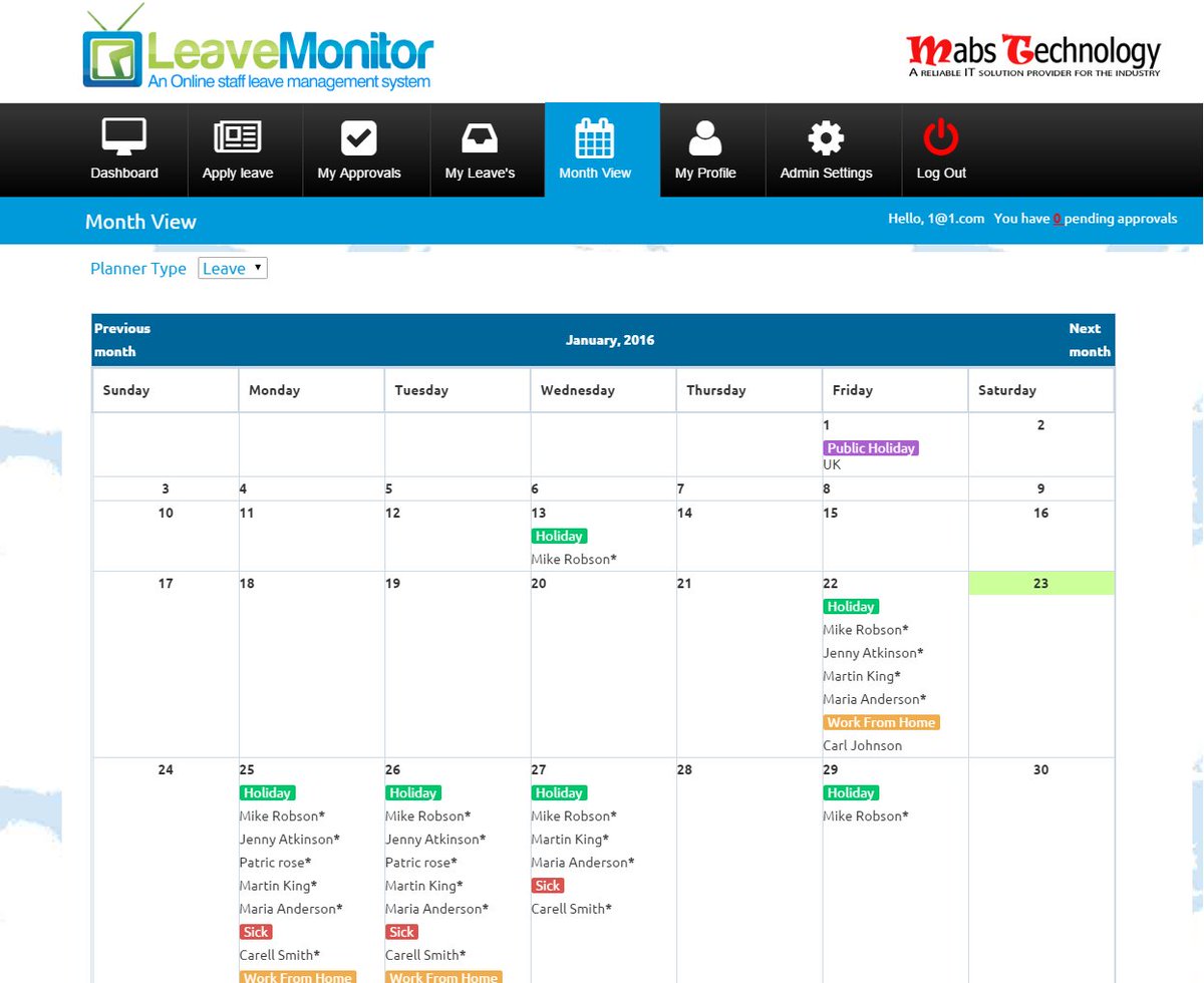 LeaveMonitor's tweet image. Leave Monitor #staffmanagementsystem manages and monitors the staff and employee leaves, absents their vacations bit.ly/1HWHI6k