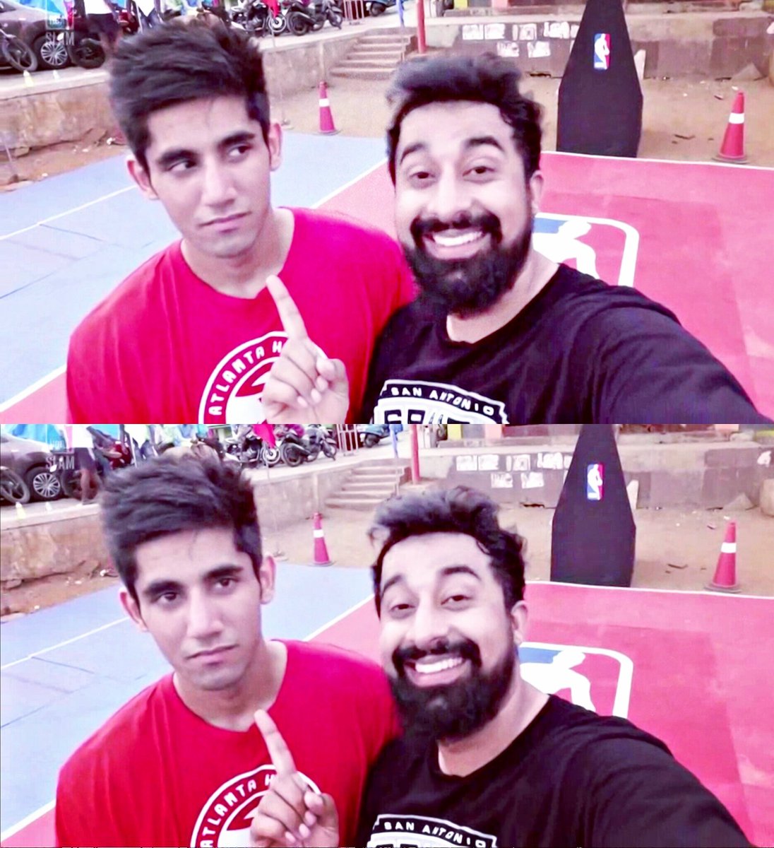 varunsoodfandom's tweet photo. @VSood12 @RannvijaySingha the most adorable moment from this episode of @NBA #NbaSlam #thisiswhyweplay https://t.co/QPvg369TBA