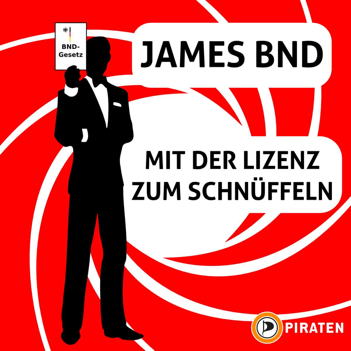 Mit dem #BNDGesetz erhält der #Bundesnachrichtendienst nun offiziell die Lizenz zum Schnüffeln. piratenpartei.de/2016/10/20/pir… #BND #BNDreform