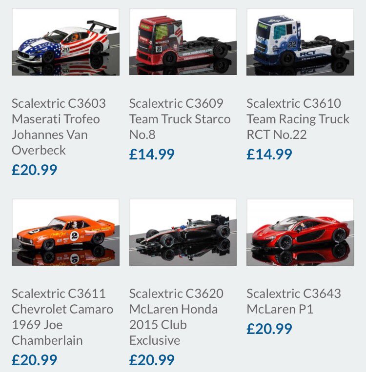 bigjamstoyshop's tweet photo. Have you seen how cheap our Scalextric cars are compared to RRP? https://t.co/oEtlhB0w4q