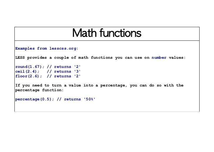 tpointtechian's tweet image. 13 #LessCss #MathFunctions with example - JavaTpoint
bit.ly/LessCssMathFun…
@LessThanJake @LessThanJR @lessig @NSAGov @Real_CSS_Tricks