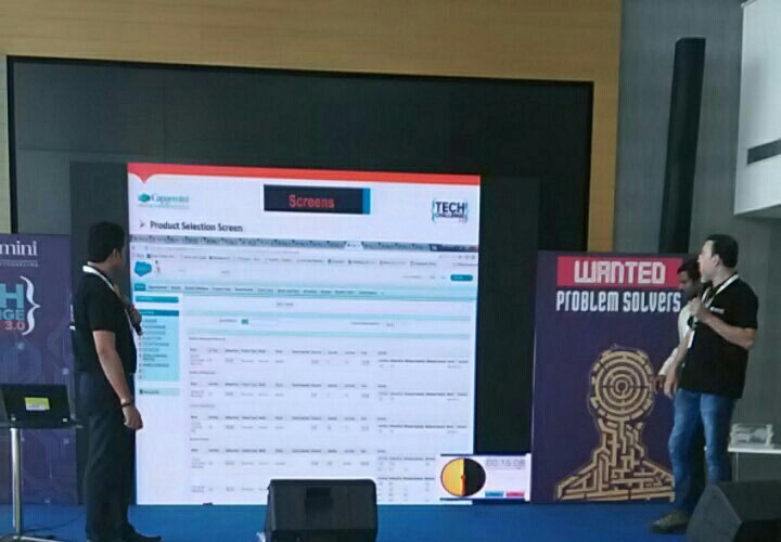 CapgeminiIndia's tweet photo. Team TechGreeks showcase a brilliant solution with #Salesforce integration.
#TechChallenge3 https://t.co/z89dyDu0di