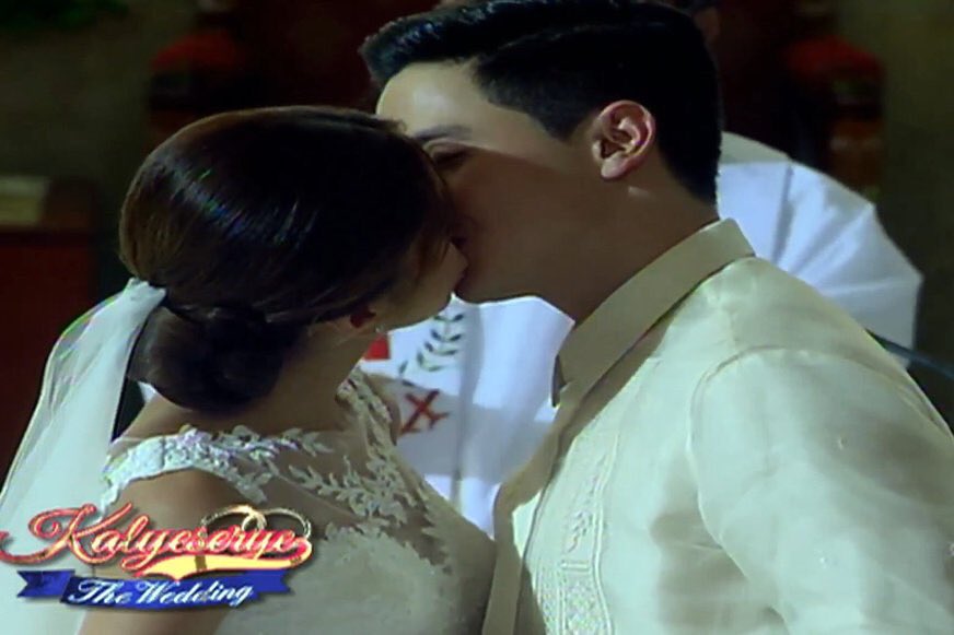 Hihihi 💏 #ALDUBWedding <a href="/mainedcm/">Maine Mendoza</a> <a href="/aldenrichards02/">Alden Richards</a>