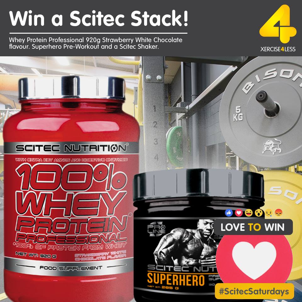 Xercise4Less's tweet image. Happy #ScitecSaturday! Yes that's right, Whey Protein Professional 920g in Strawberry White Chocolate flavour 😍 Show some LOVE to win! ❤ RT