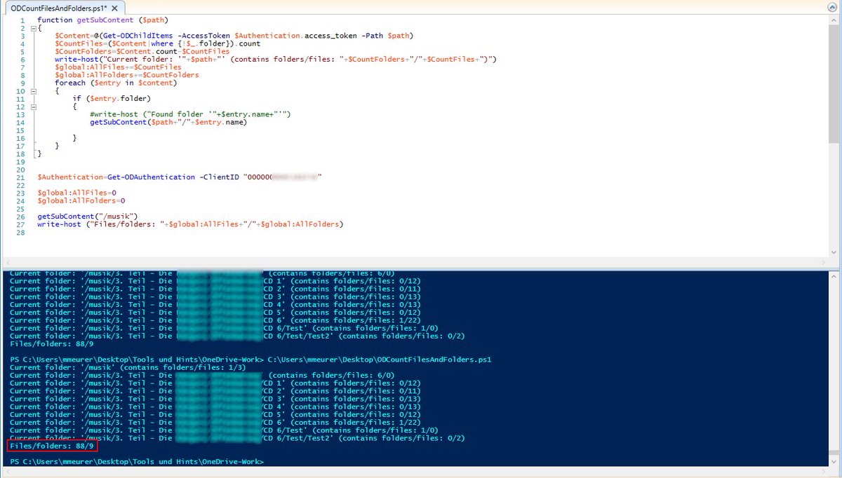 MarcelMeurer's tweet image. Enumerate and count files and folders in #OneDrive #RecursiveFunction #PowerShell  powershellgallery.com/packages/OneDr…