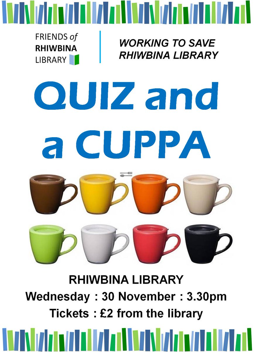 jo_verity's tweet image. Lot's going on at #Rhiwbina Library next month @FoRhiwbinaLib Check noticeboard, Facebook and website for details friendsofrhiwbinalibrary.weebly.com