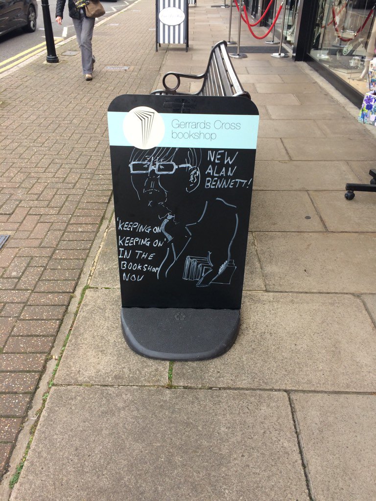 gxbooks's tweet photo. @profilebooks @faberbooks are celebrating Alan Bennett and so are we... #BestofBennett drawn by Tom this morning 😊 https://t.co/oR4Ur4SJ88