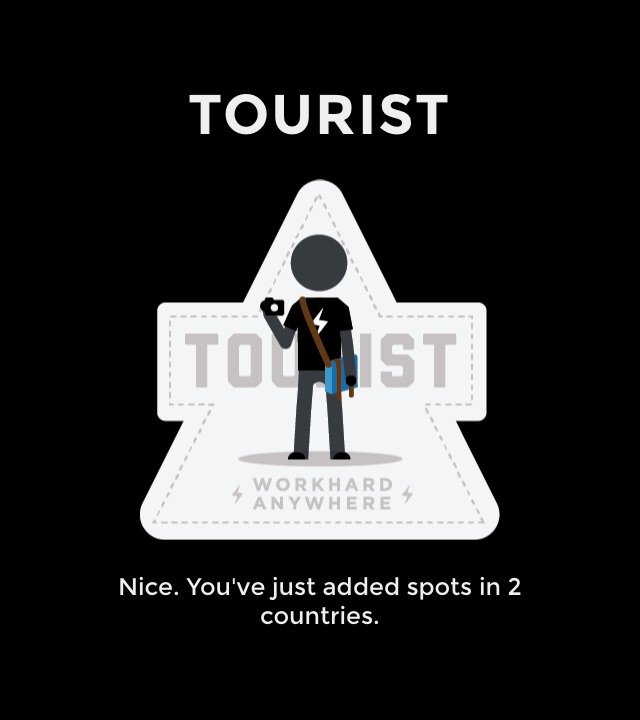 Just got the Tourist badge on Work Hard Anywhere <a href="/WHAnywhere/">Work Hard Anywhere</a>