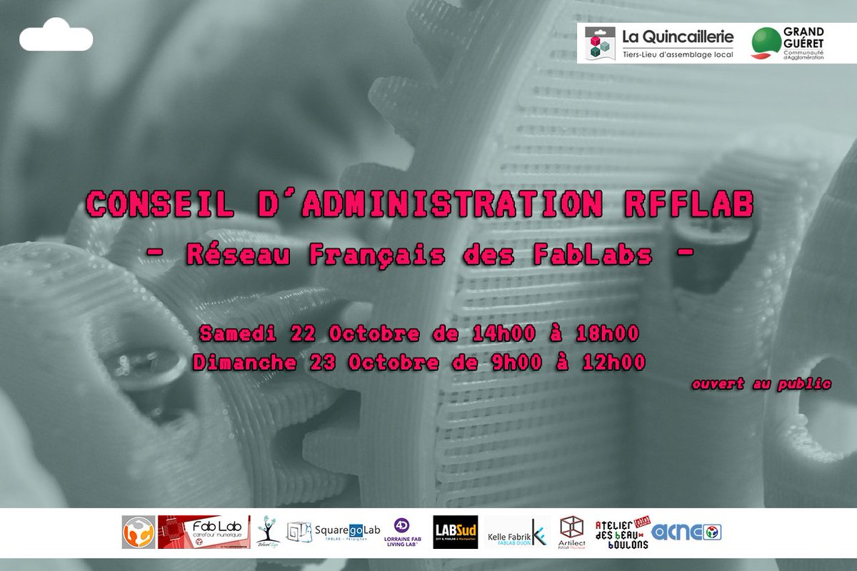 LaQuincailleNum's tweet photo. [EVENT] @LaQuincailleNum  à le plaisir d'accueillir le Conseil d'Administration de #RFFLAB-ouvert au public ! #fablab #NouvelleAquitaine https://t.co/mejtFWfUsC