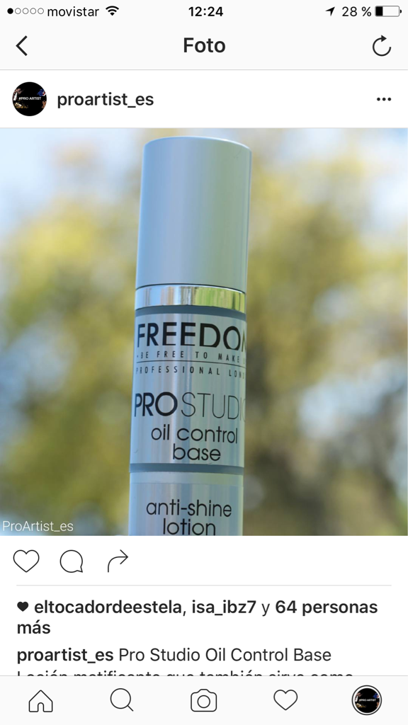 ProArtist_es's tweet photo. Buenos días ☀
Pro Studio Oil Control Base
Loción matificante que también sirve como primer. https://t.co/8b6aCGhwjq