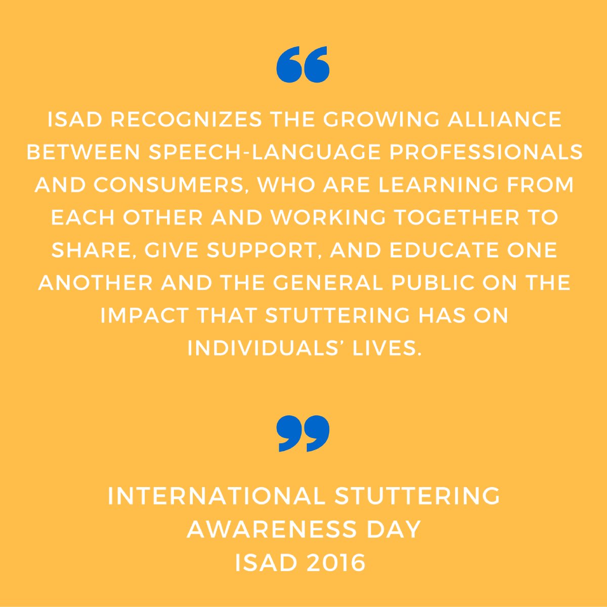 BramaleaCHC's tweet photo. Today we mark International Stuttering Awareness Day 2016. #ISAD #ISAD16 #ISAD2016 https://t.co/AxgIv7qmc4