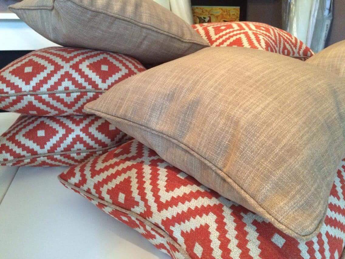 PattrnPrinciple's tweet photo. Extra wide roman blind, matching cushions #tahoma #navajo #clarkeandclarke #cosyinteriors #thepatternprinciple https://t.co/VbMfr0lgLD