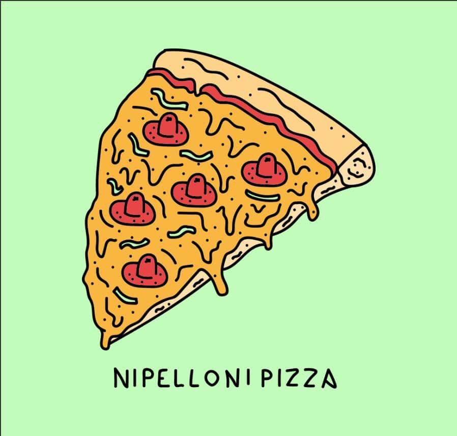 ScarfishDesign's tweet image. My kind of pizza #scarfish #drawing #inktober #illustration