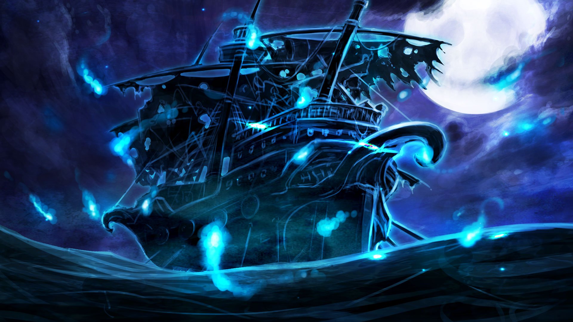 Twitter 上的 左々木 イラスト基地 絵描きイラスト置き場 絵描き人 絵描きさんと繋がりたい 創作の狼煙 幽霊船ゴシップ号 北海で古くから目撃される噂の幽霊船 船体はボロボロで 亡者の霊魂を乗せて音もなく波を滑る不吉なる黒船 出会うことは大体死を