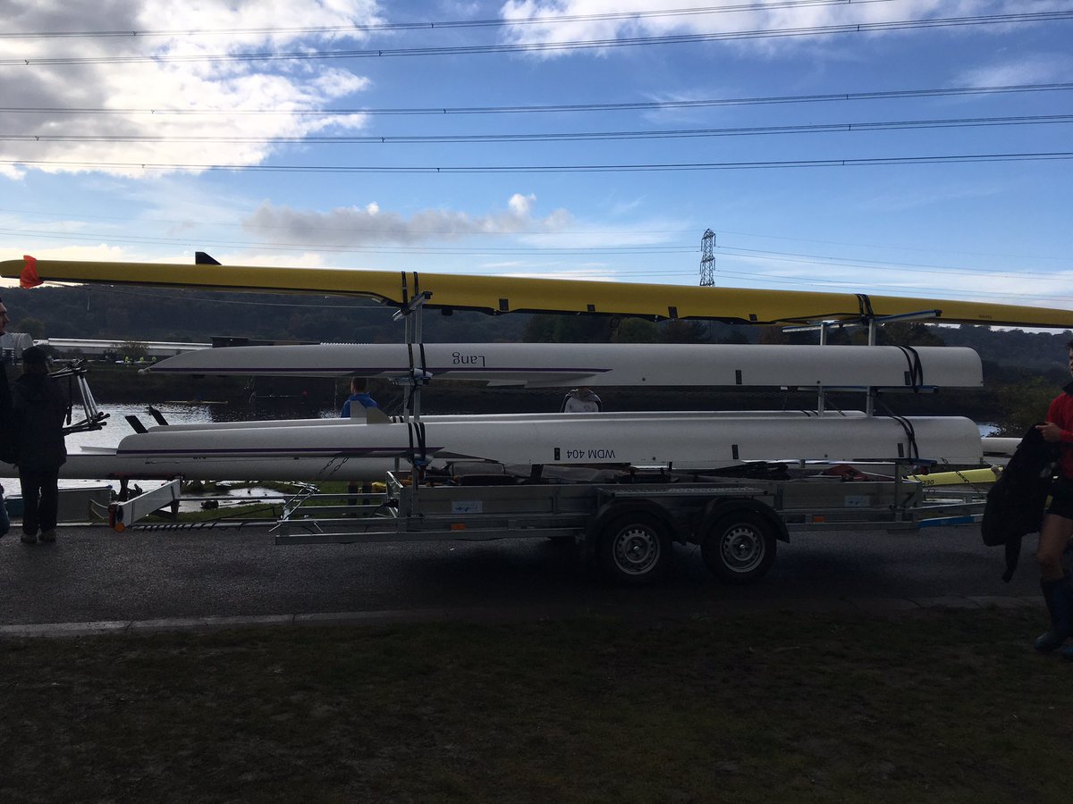 WindermereRC's tweet photo. We have landed at @Tyne_Rowing for our first proper #rowing competition! Thanks to @SouthLakelandDC for our new trailer, which means we can! https://t.co/hkll7cWE3s