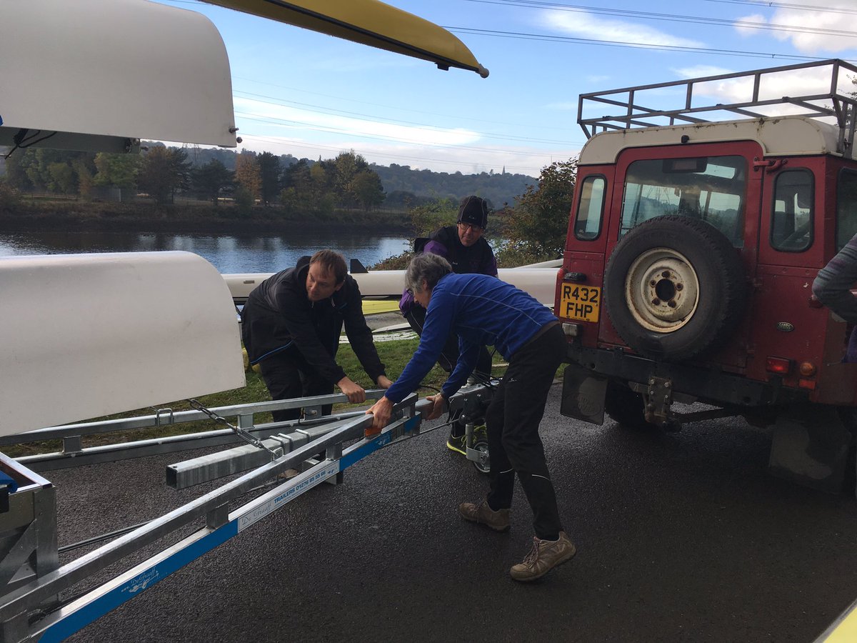 WindermereRC's tweet photo. We have landed at @Tyne_Rowing for our first proper #rowing competition! Thanks to @SouthLakelandDC for our new trailer, which means we can! https://t.co/hkll7cWE3s