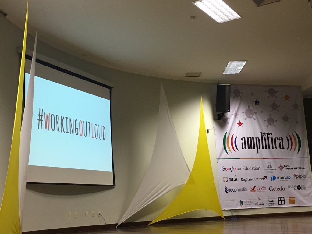 salaoficial's tweet photo. "Deixe o mundo decidir se sua ideia é boa ou não" #wol #workingoutloud #amplificabrasilia #Amplifica #amplifica2016 https://t.co/1zVGnOkQvl