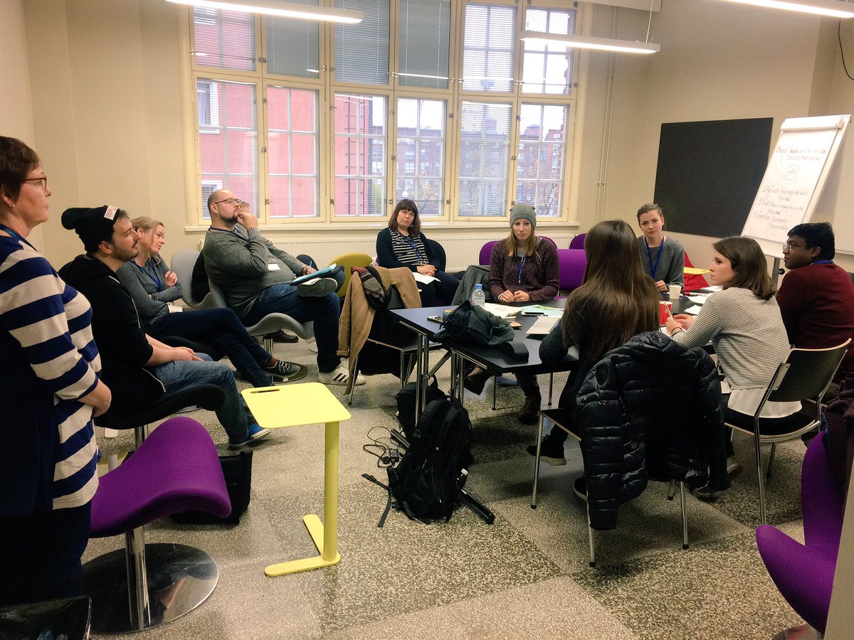 SomeJamFi's tweet photo. Everyone concentrates on discussion! Team 'WannaJoin...?' #somejamtampere #somejamfi #youthwork #wannajoin...? https://t.co/H95i4OPNSV