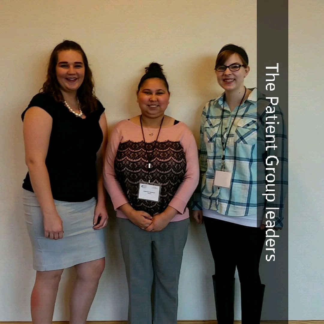 PRCOINPATIENTS's tweet photo. Lauren, Katherine, and Laura, the Patient Group leaders. #prcoinlearningsessionfall2016 #patientgroup https://t.co/lXvk5VAxZi