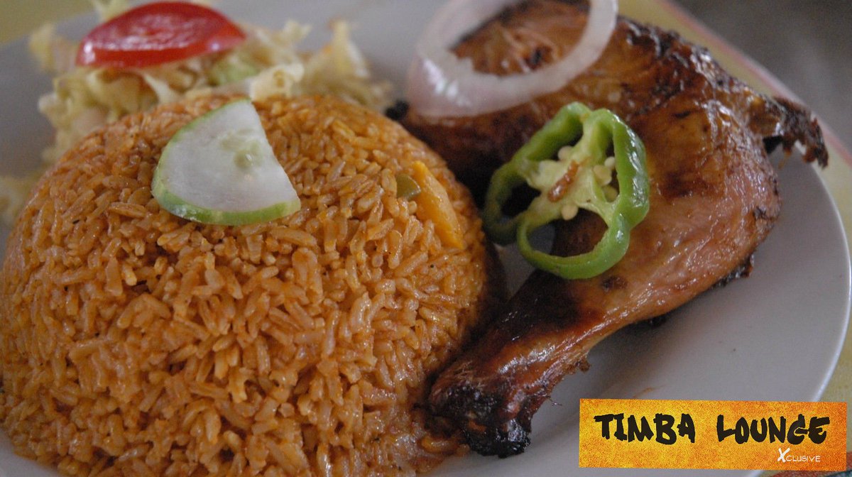 TimbaLounge's tweet photo. #GhanaJollof totally off the hook!! our Grill&amp;Kitchen will surely serve you the best.. @Hitz1039Fm #GHGroove that is #WhatsUponline #TLTEMA https://t.co/HET58rgmRD